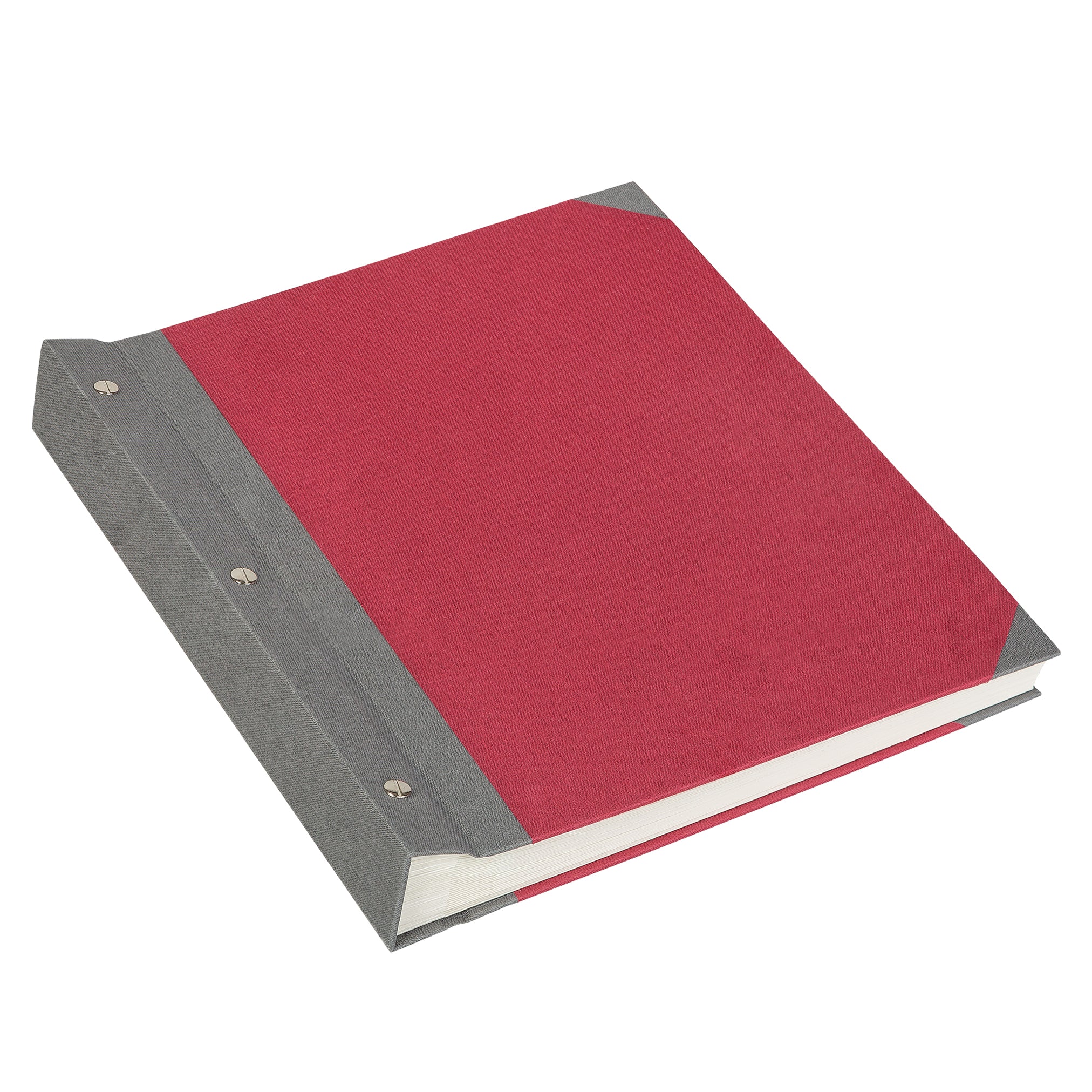 Album photo d'archives (rouge/gris)