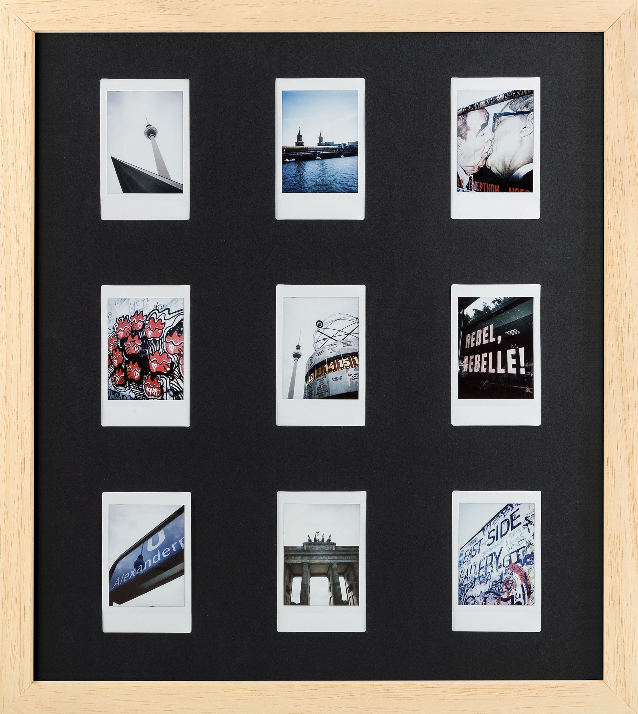 Cadre photo Fuji Instax Mini (naturel/noir)