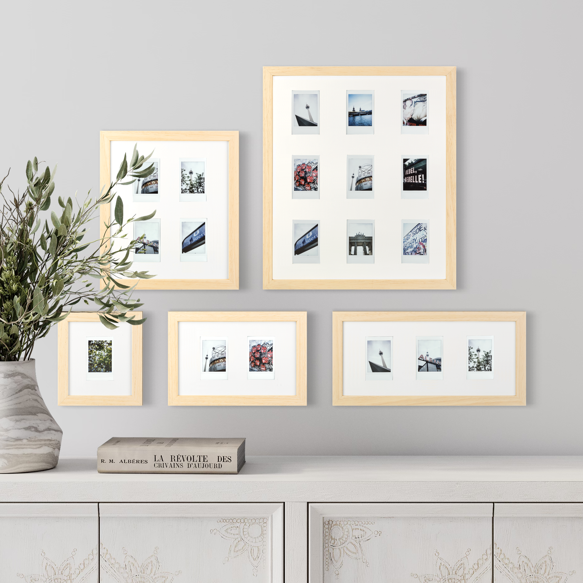 Cadre photo Fuji Instax Mini (naturel/blanc)