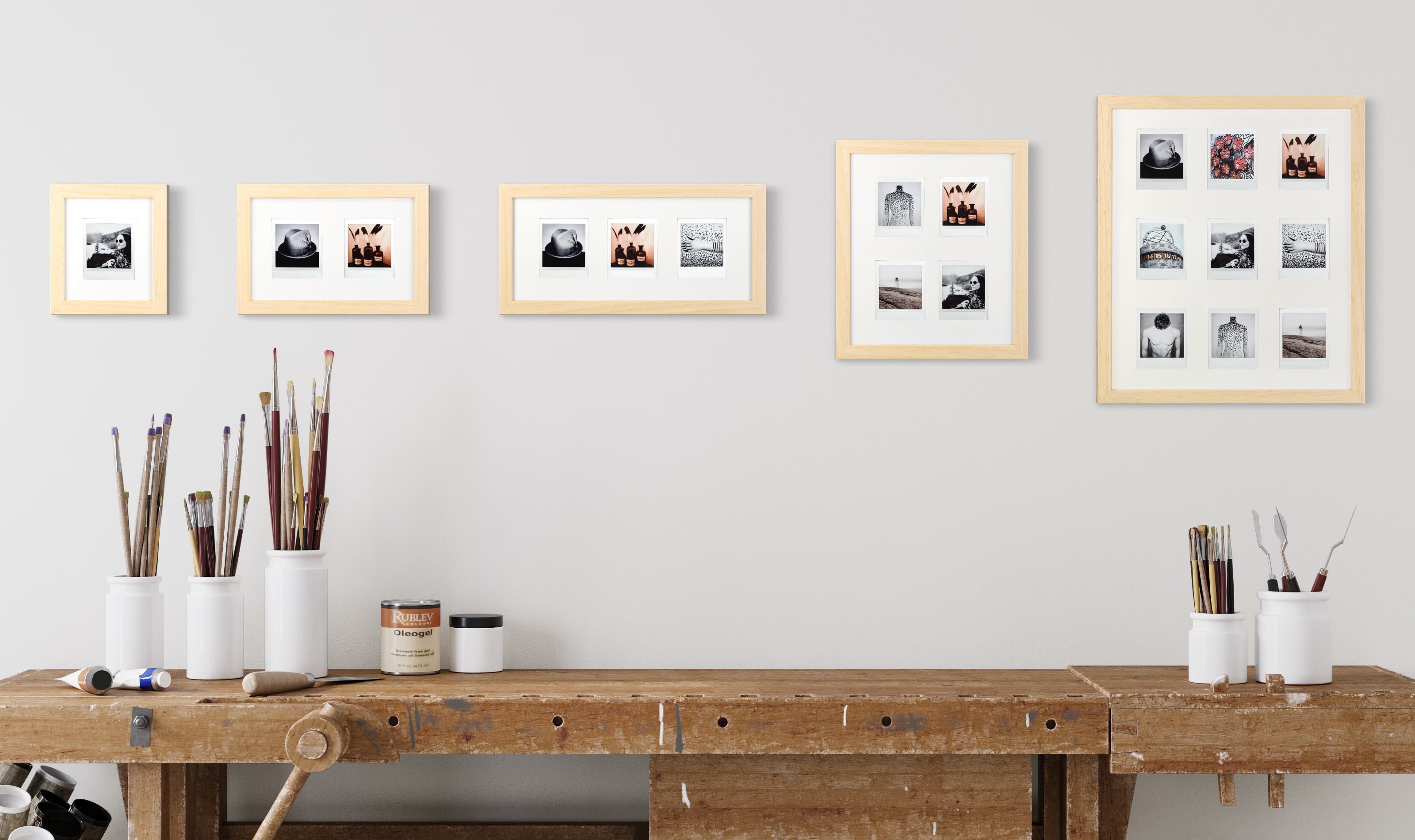 Fuji Instax Square picture frame (natural/white)