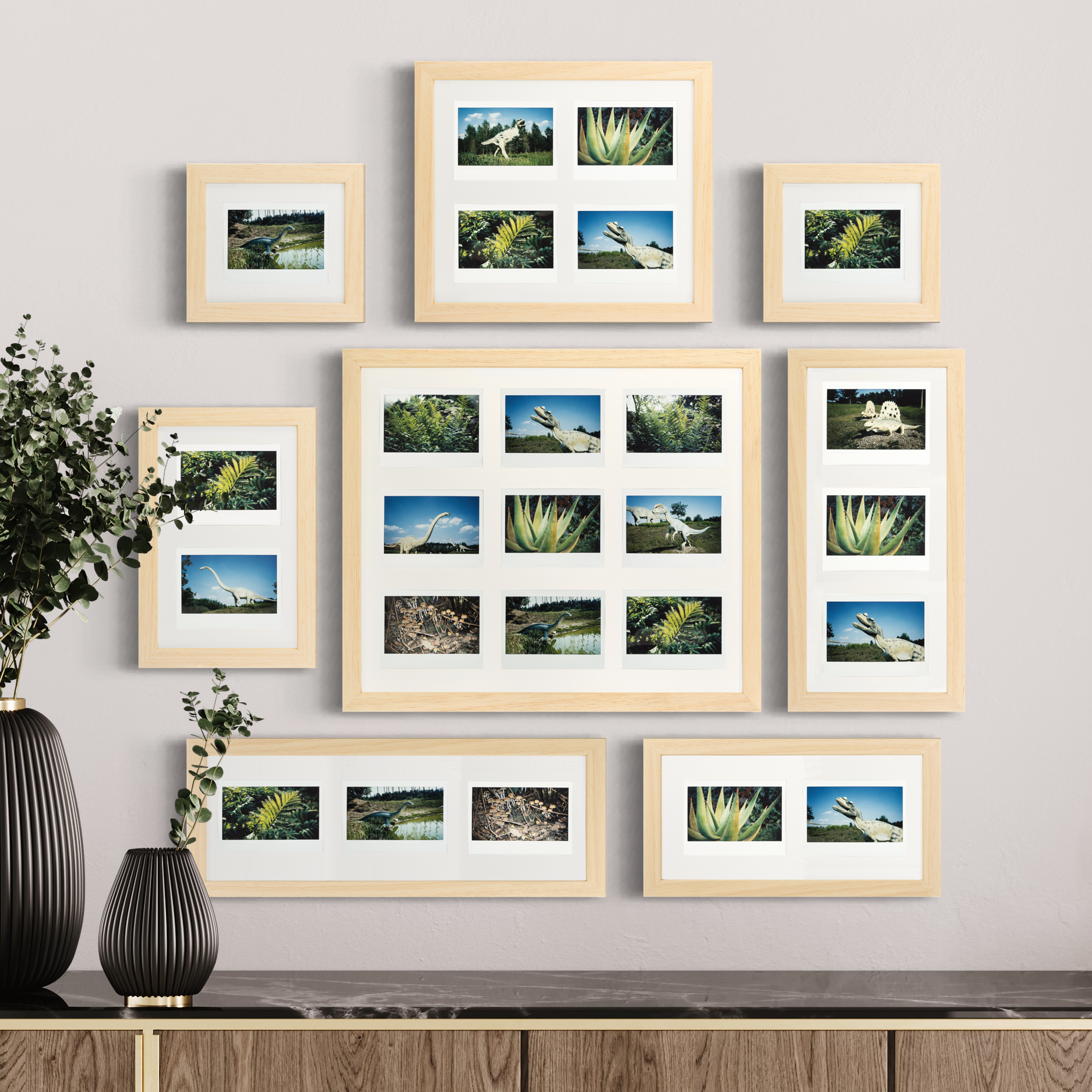 Cadre photo large Fuji Instax (naturel/blanc)