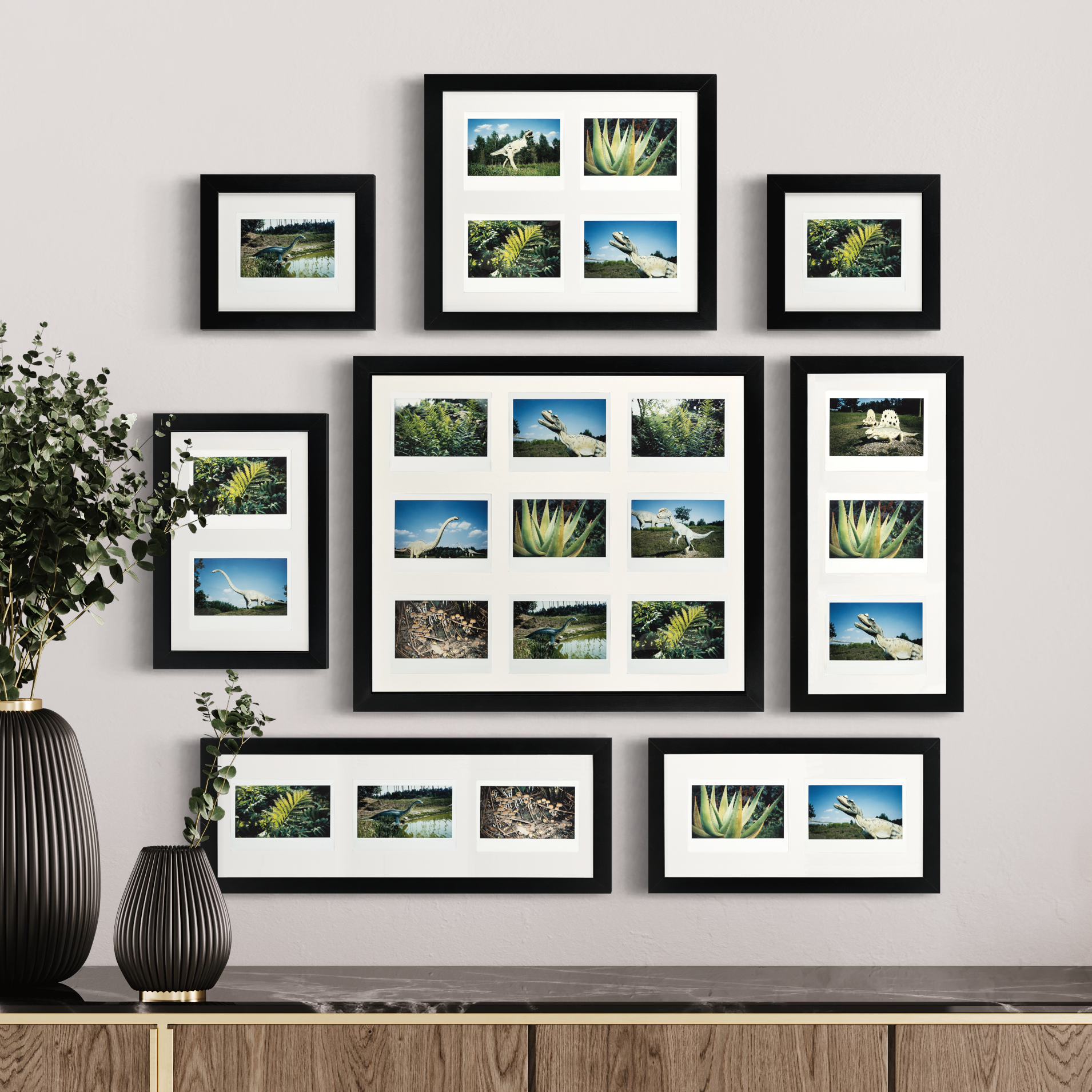 Cadre photo large Fuji Instax (noir/blanc)