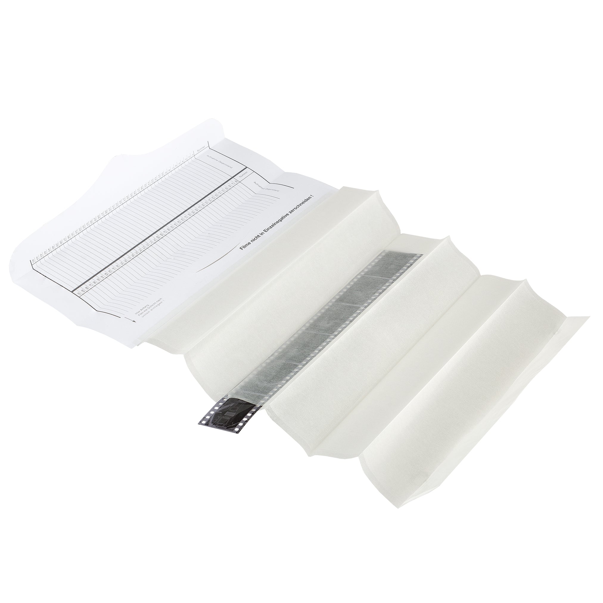 Glassine ZigZag Stripe Pockets (35mm)