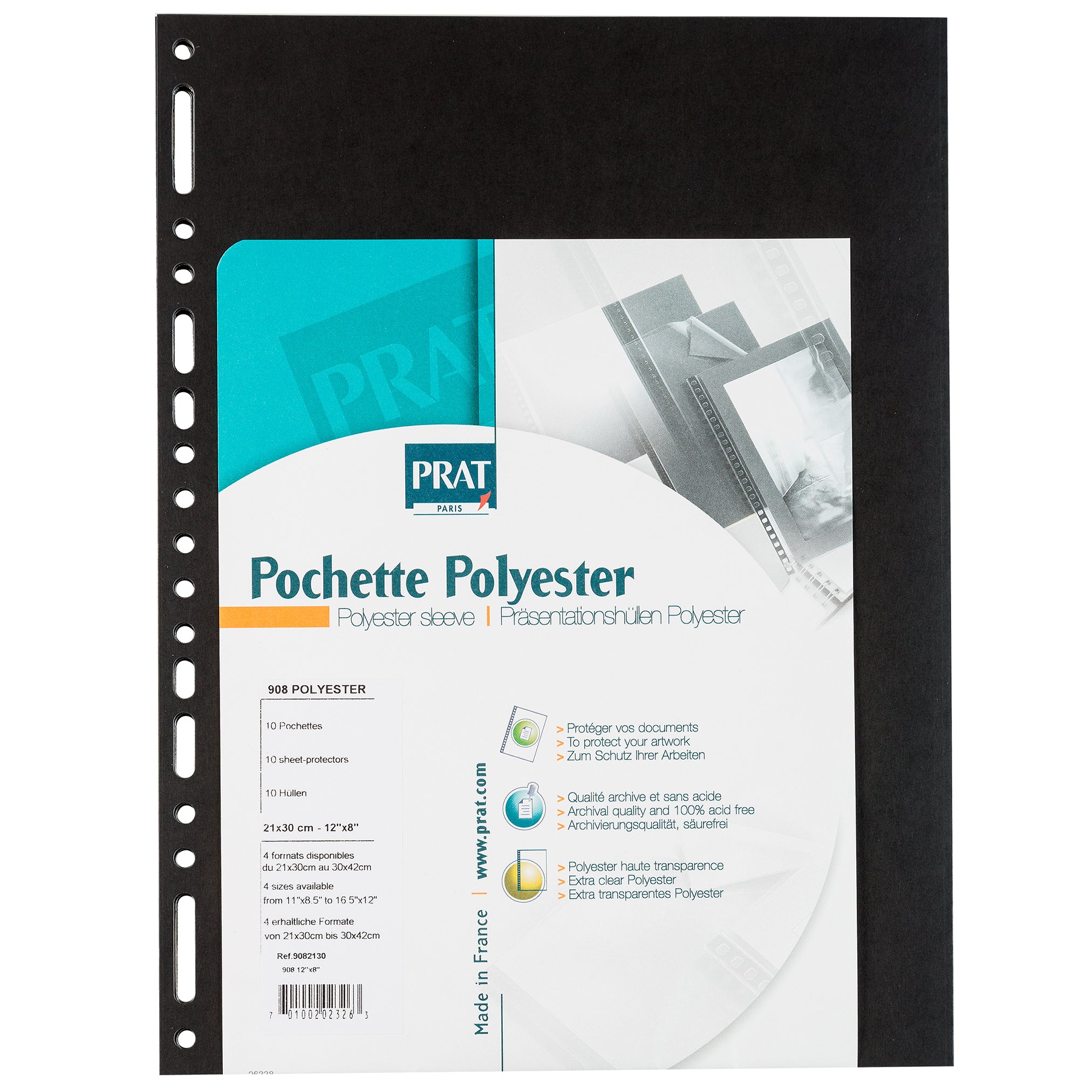 PRAT 908 Polyester protective covers (for screw bindings)