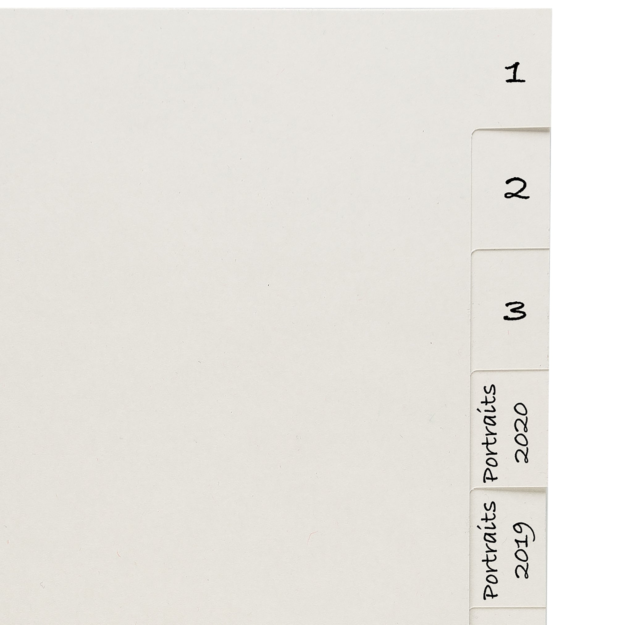 Archival paper register sheets