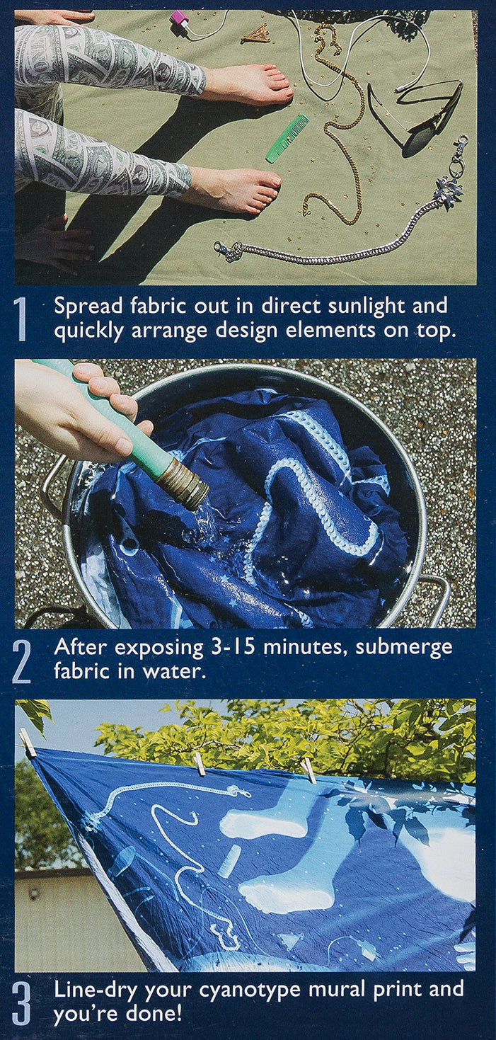 Feuilles de tissu cyanotype Jacquard (21,6 x 28 cm)