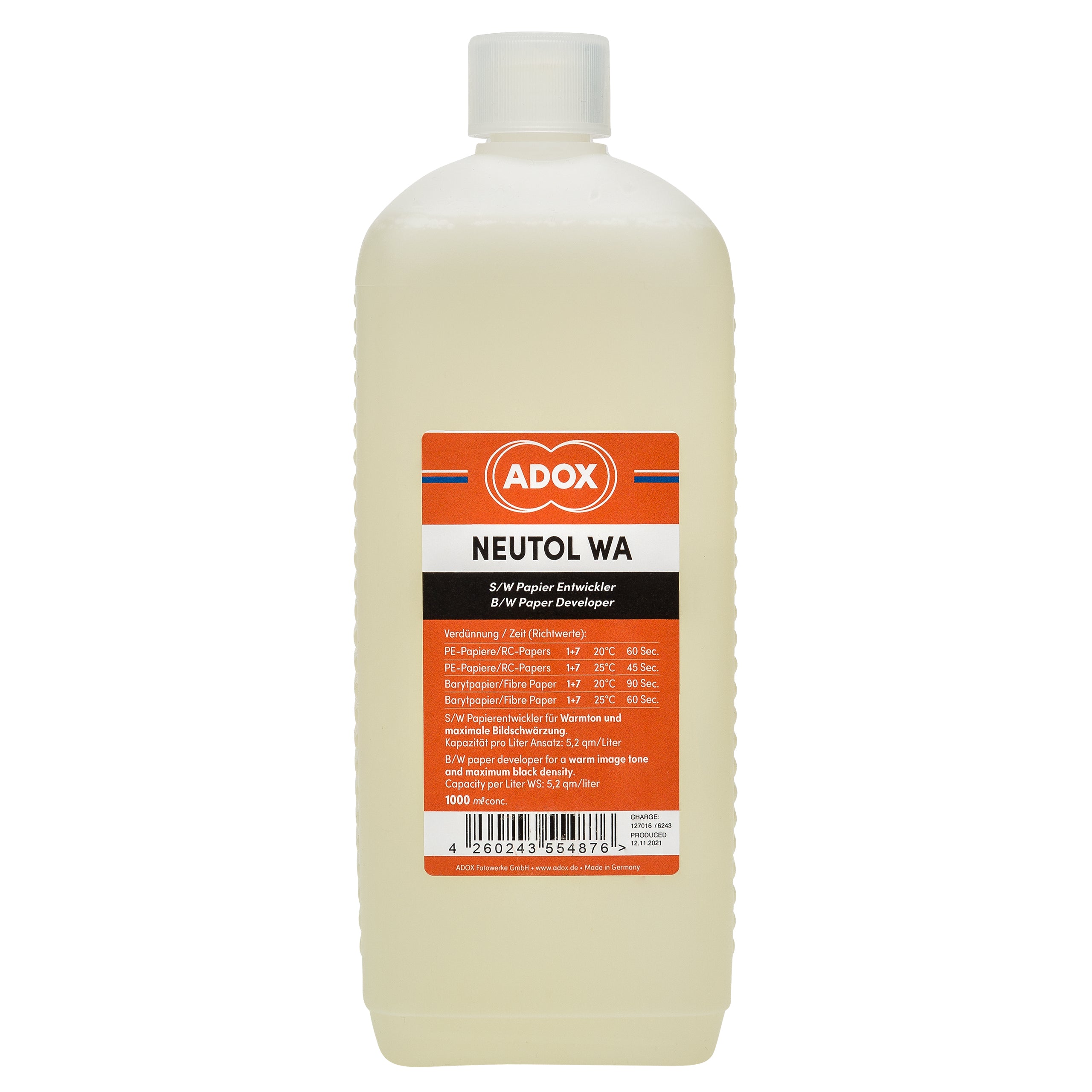 ADOX NEUTOL Liquid WA - Warmton Papierentwickler (1000ml)