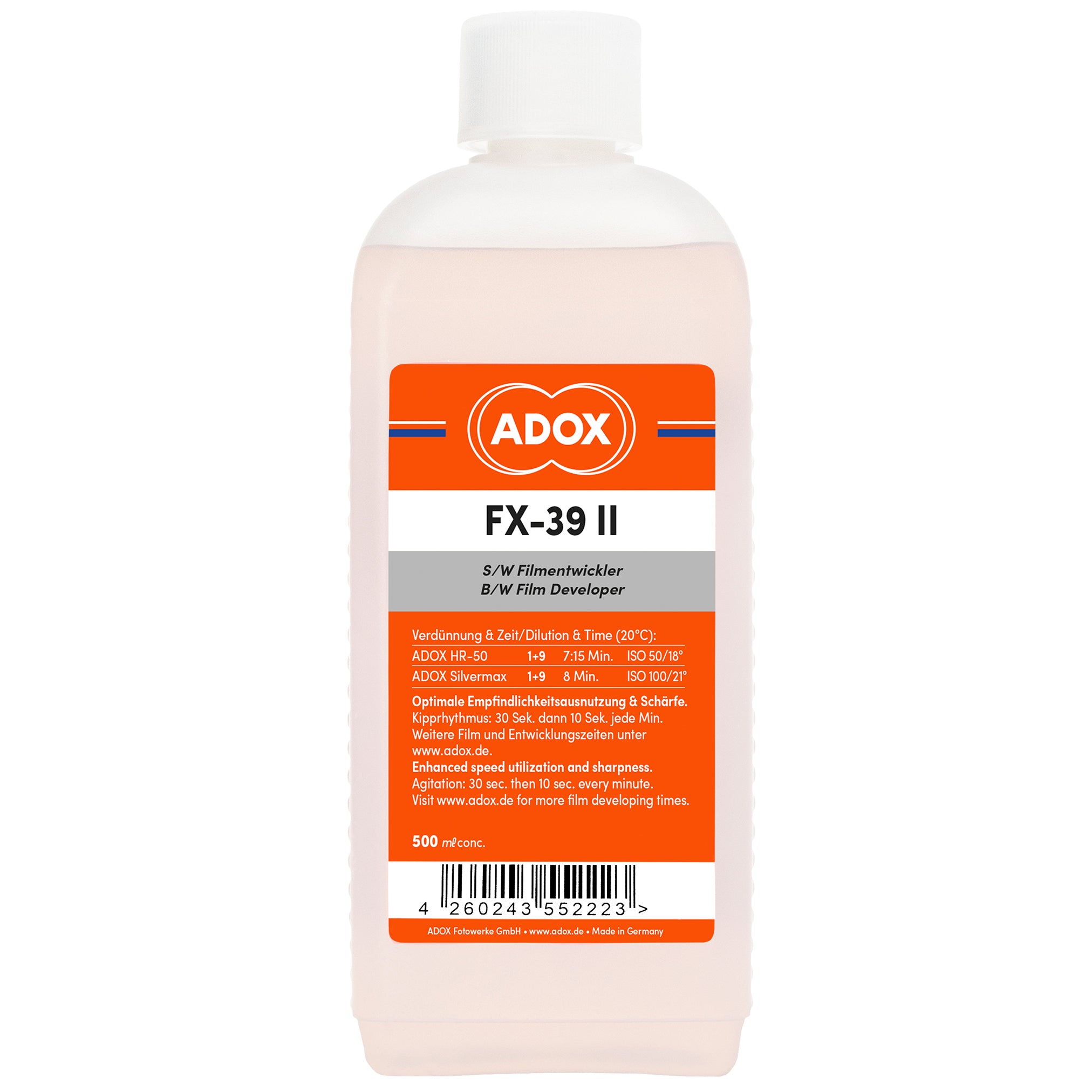 Révélateur de film ADOX FX-39 II 500 ml