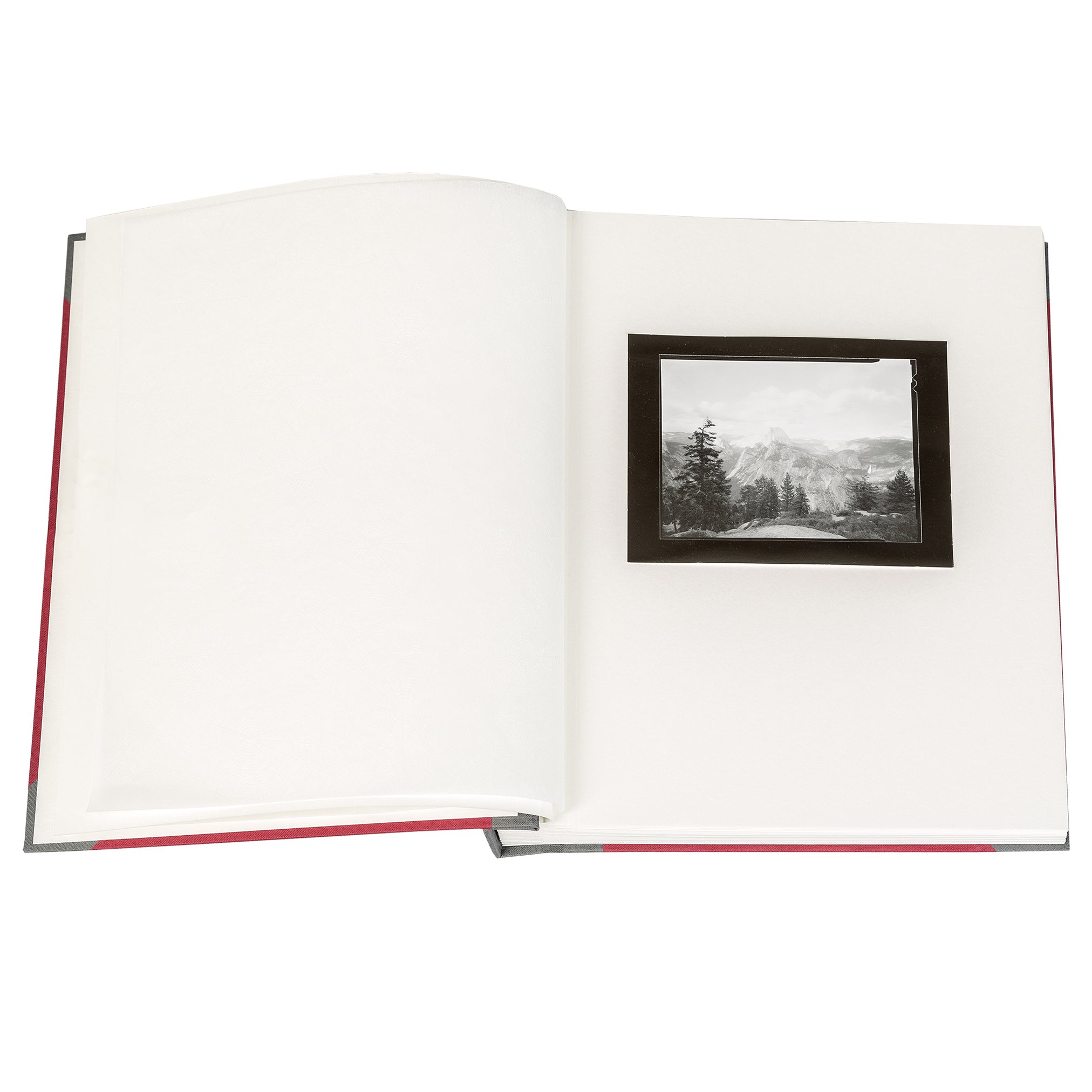 Album photo d'archives (rouge/gris)