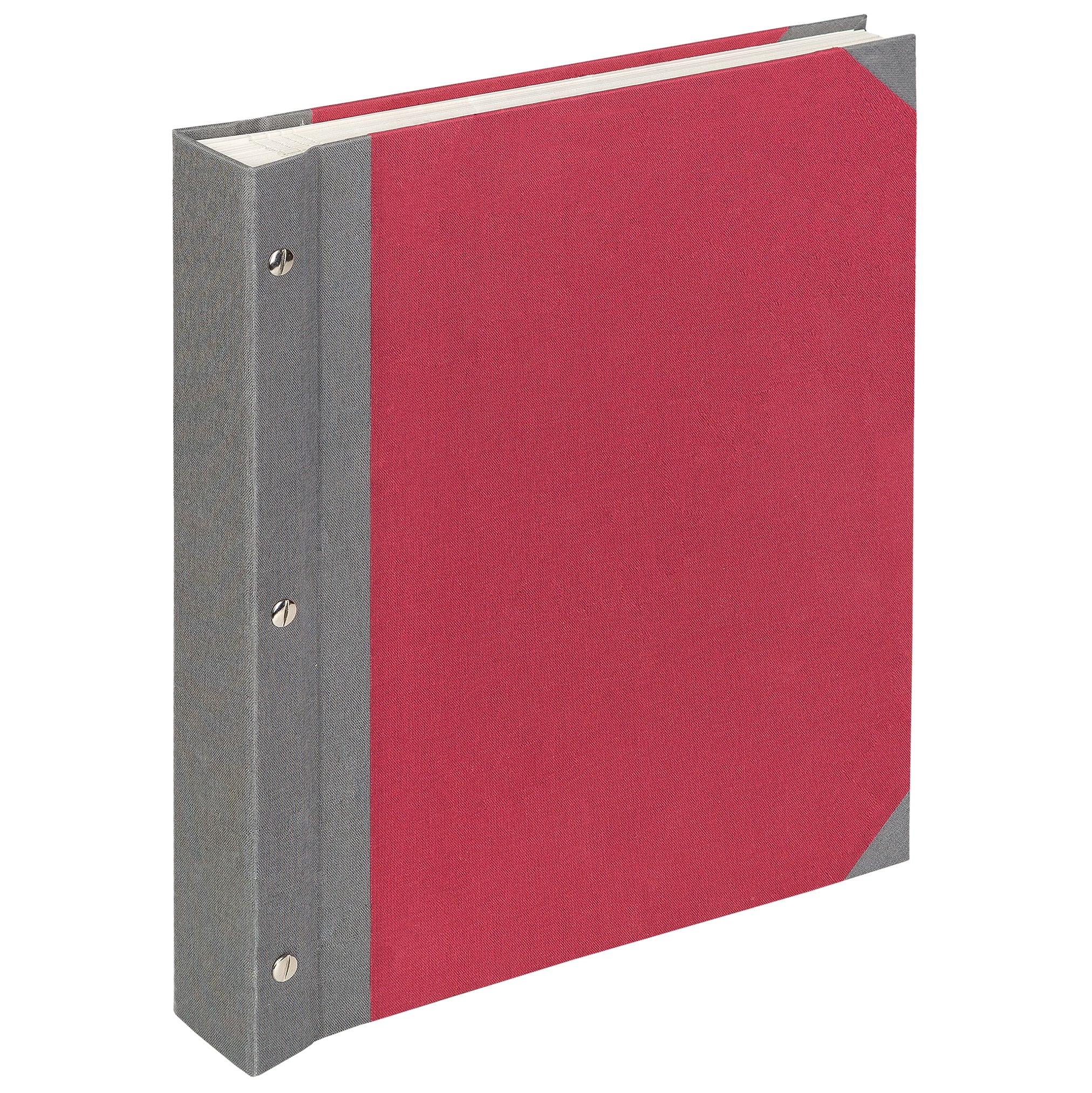 Album photo d'archives (rouge/gris)