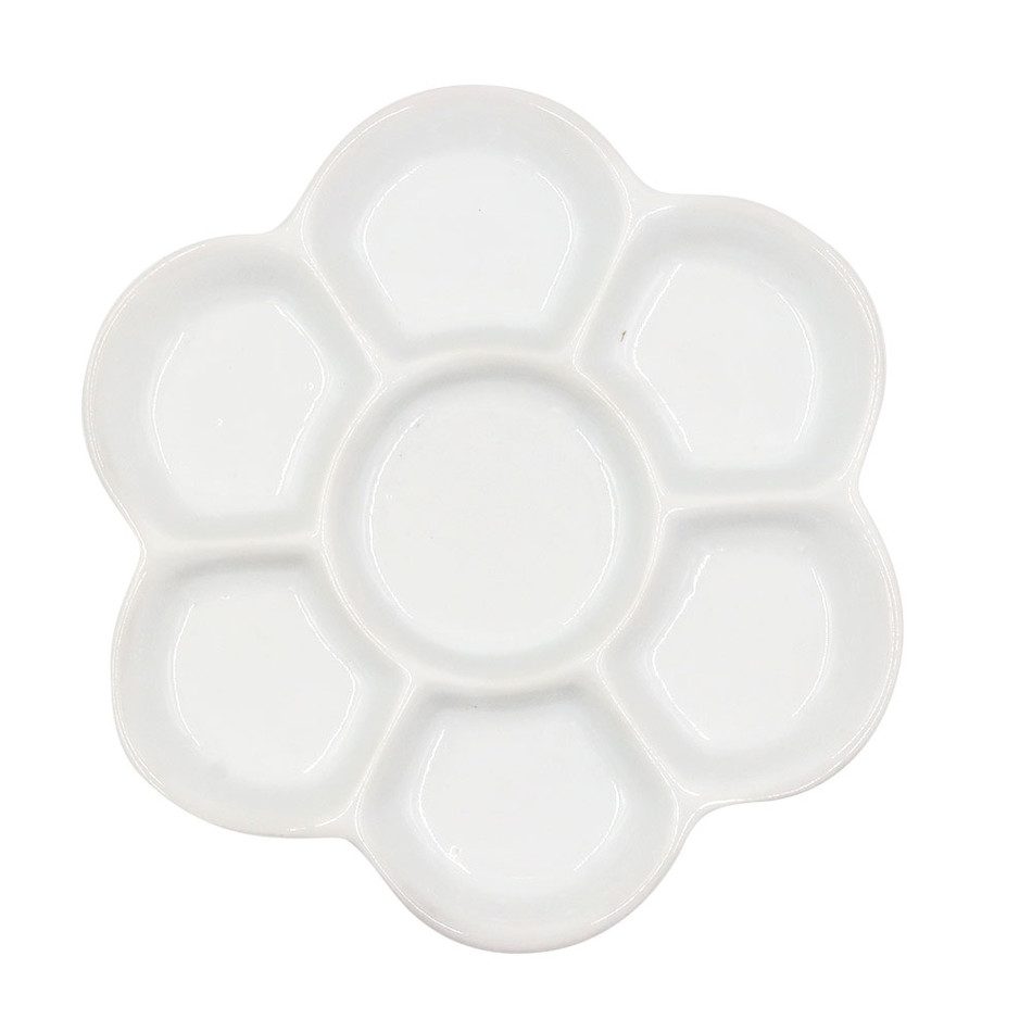 Keramik Mischpalette Blumenform
