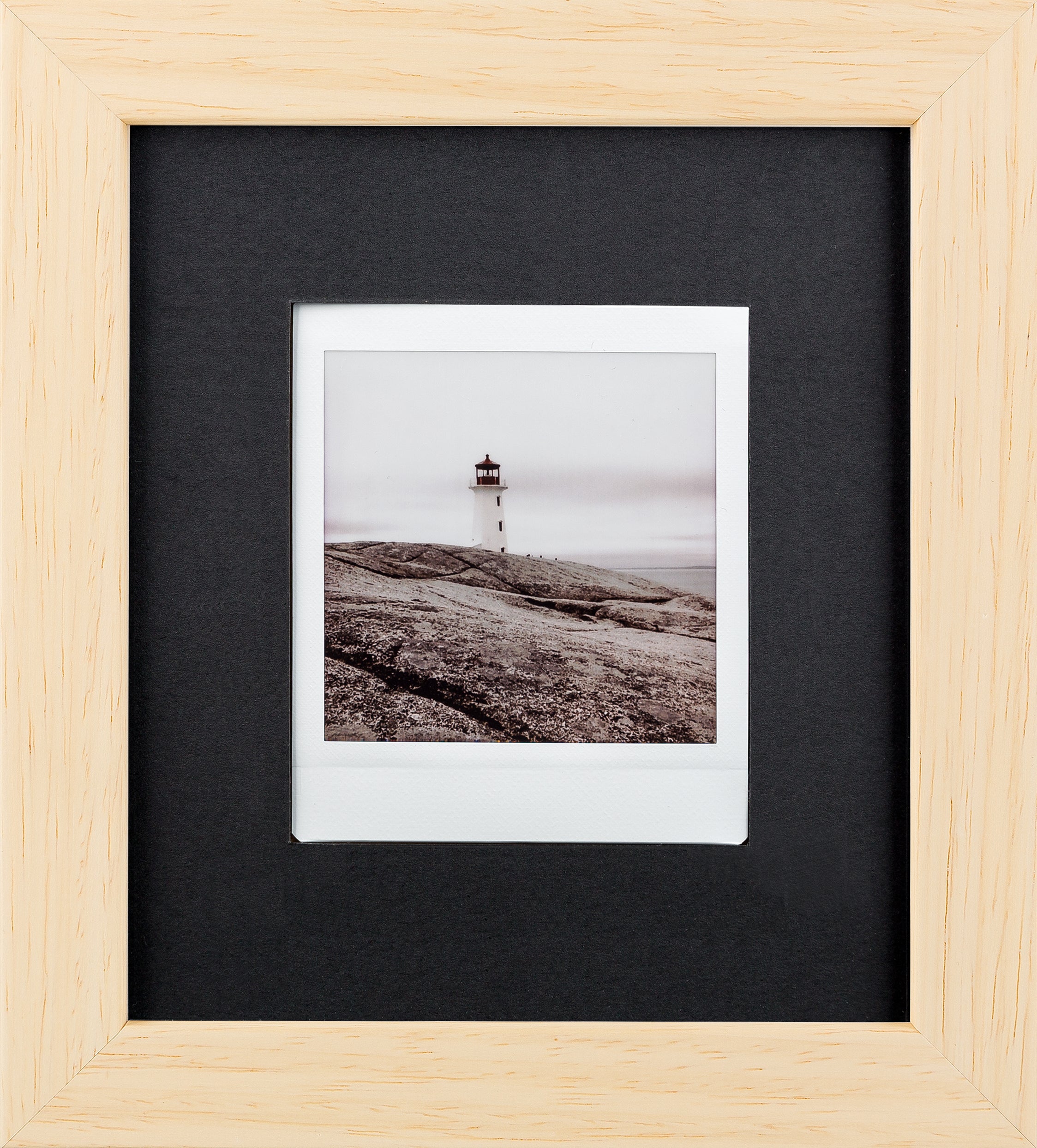 Cadre photo carré Fuji Instax (naturel/noir)
