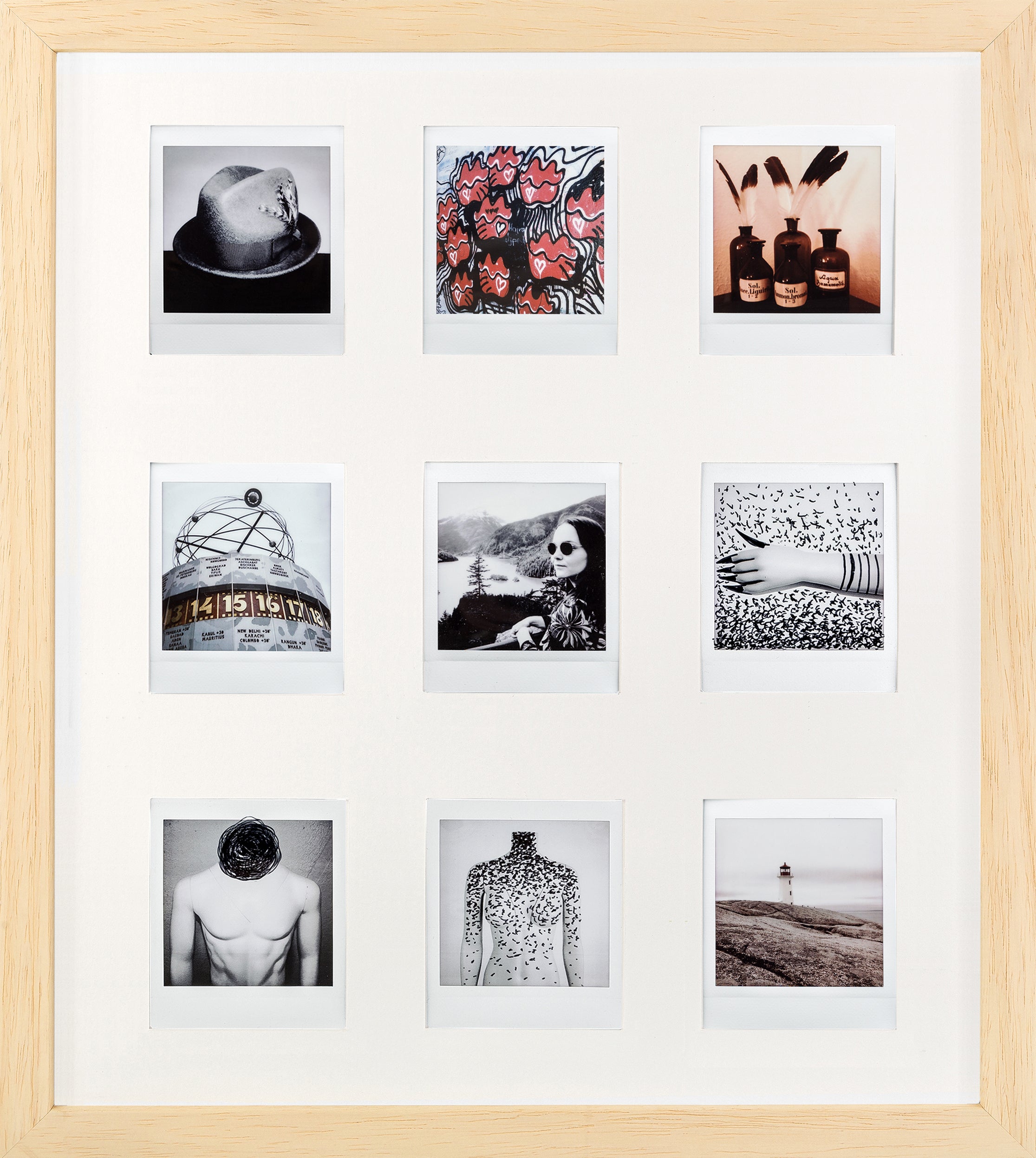 Cadre photo Fuji Instax Square (naturel/blanc)