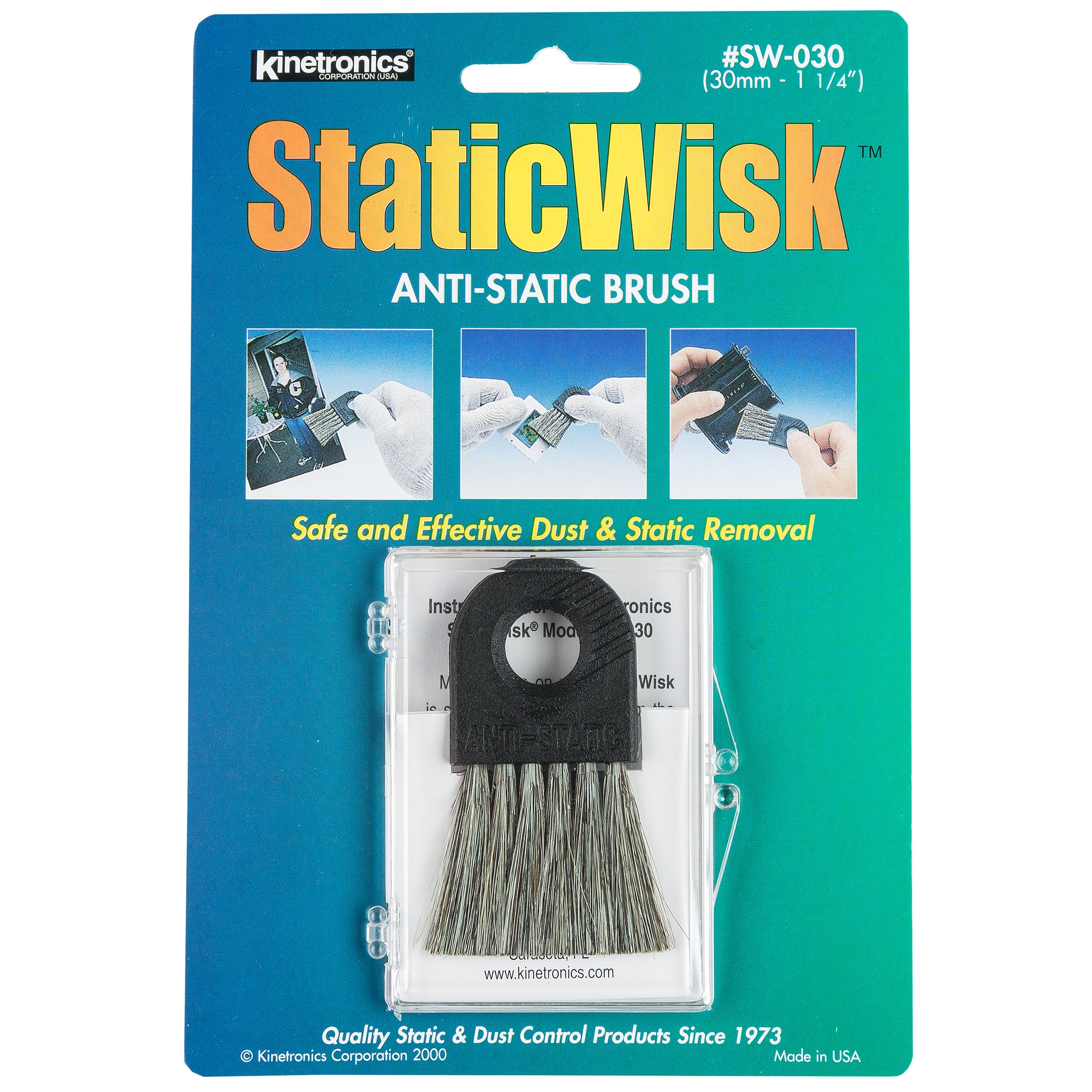 Brosse antistatique KINETRONICS SW-020 